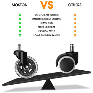 कार्यालय की कुर्सी पहियों प्रतिस्थापन कार्यालय की कुर्सी ढलाईकार पहिया रोलर ब्लेड कुर्सी पहिया - Product Image 2