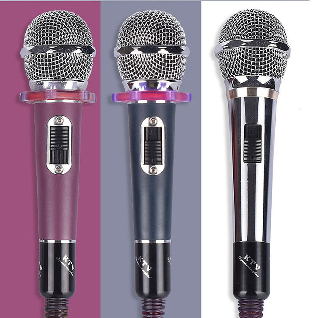 Professional Wired Karaoke Microphone with High Sensitivity for Home Studio Singing