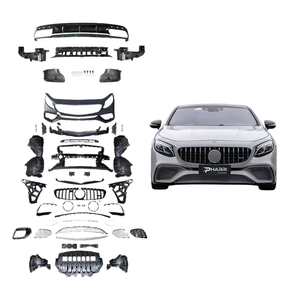Nuovo Kit di Conversione Carrozzeria per <span class=keywords><strong>C217</strong></span> S Coupé 2015-2018, Aggiornamento a S63/S65 AMG, Paraurti Anteriori/Posteriori e Griglia, Montaggio a Bullone - Product Image 1