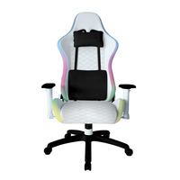 Chaise de jeu noire réglable en hauteur avec support lombaire, chaise d'e-sport en cuir respirant de qualité supérieure, livraison gratuite aux Philippines