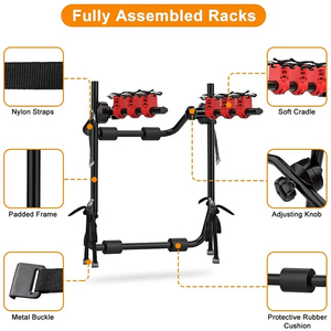 Portabicicletas Universal Plegable para Coche, Soporte para Bicicletas, para Viajes y Transporte, para Hatchback, Sedán y Minivan - Product Image 4