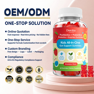 Gomitas Probióticas para Niños de Marca Privada OEM, 2 Mil Millones de UFC, para la Salud Digestiva Intestinal de los Niños, Sin Transgénicos, Sin Azúcar, Venta al Por Mayor - Product Image 1