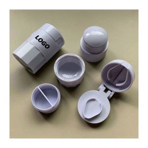 4-in-1 Pill Crusher & Cutter Combo with ABS Material and Silk Screen Printing Compact Medicine Organizer for Travel & Daily Use - Product Image 1