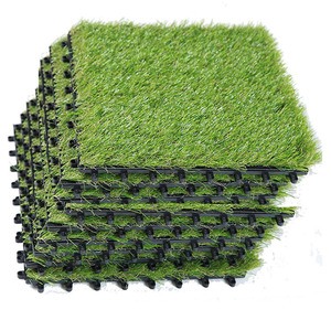 Vert doux maison jardin décor gazon synthétique faux gazon emboîtement tapis de sol carreaux de <span class=keywords><strong>pelouse</strong></span> artificiels - Product Image 2