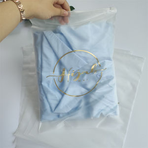 Saco de zíper de plástico para roupas, saco personalizado de embalagens impressas pvc - Product Image 3