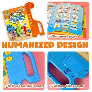 Niños español e inglés español estudio fonético Abc libro de sonido niños juguete interactivo - Product Image 5