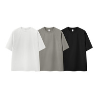 T-shirts unis 230G en gros, coton et polyester, haute qualité, fabrication en vrac, personnalisables, impression DTF, pour hommes