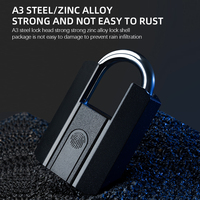 Cadenas intelligent biométrique étanche IP67 avec application TT Lock, Bluetooth et empreinte digitale, avec clé, pour salle de sport (vente en gros)