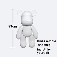 Promotion : Grands modèles d'ours fluides DIY, tailles 53/73cm/100cm, Ours Fluid Violence de grande taille, Ours fluide DIY avec peinture par coulage