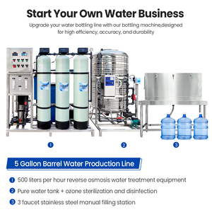 Machine de remplissage semi-automatique à trois robinets pour bouteilles d'eau en plastique de 3 et 5 gallons - Product Image 4