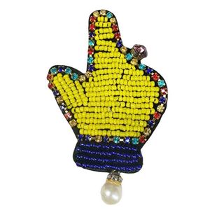 Mano sirena ropa bolso brillo accesorios DIY personalidad bolsa con cuentas parche - Product Image 1