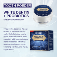 Vente chaude de dentifrice probiotique poudre de blanchiment des dents poudre de dent d'élimination des taches à base de plantes pour les dents sensibles
