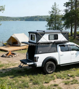 Nouveau style 4X4 Hardtop en aluminium pour pick-up, coque de <span class=keywords><strong>camping</strong></span> sur le toit, auvent de voiture, tente de toit pour Tacoma Tundra BT50 - Product Image 2