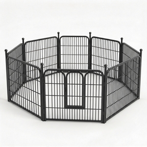 Recinto Modulare in Metallo <span class=keywords><strong>per</strong></span> Cuccioli, Box Portatile <span class=keywords><strong>per</strong></span> <span class=keywords><strong>Cani</strong></span> con Porta Sicura, Recinzione di Sicurezza <span class=keywords><strong>per</strong></span> Animali Domestici <span class=keywords><strong>da</strong></span> Interno - Product Image 3