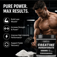 Créatine monohydrate micronisée en poudre 5000 mg par portion, créatine pure sans arôme 500 g 100 portions Complément alimentaire pour la salle de sport