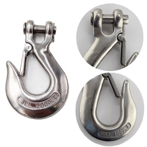 Hoa Kỳ Loại Móc 5/16 "Thép Không Gỉ AISI304/316 Clevis Trượt Móc Với An Toàn Chốt Gian Lận Phụ Kiện Phần Cứng Crane <span class=keywords><strong>Hook</strong></span> - Product Image 1