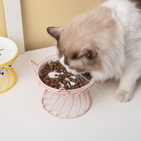 Bol en céramique écologique pour chat, best-seller, diamètre, protection du cou surélevée, plat plat pour friandises pour animaux de compagnie, Garfield's