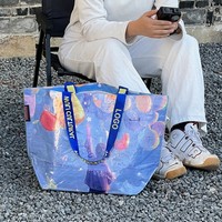 Kültür Sergisi Özel Laminasyonlu PP Dokuma Çanta, Ekolojik Güvenli Büyük Kapasiteli Baskılı, Sanat Fuarı Hediyelik Eşya Butik Mağaza Sahipleri İçin