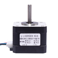 Motor paso a paso híbrido de 2 fases 42BYG34-401A, par de torsión 0.28N, mesa deslizante con husillo de acero, máquina de grabado, impresora 3D, longitud 34MM