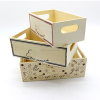 Vintage Houten Mand Natuurlijke Houten Decoratieve Opbergdoos/Groothandel Goedkope Houten Opslag Fruitgroenten Kratten