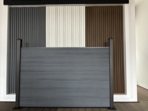 Nhà máy bán chống cháy Gỗ nhựa composite hàng rào sự riêng tư vườn hàng rào ngoài trời - Product Image 3