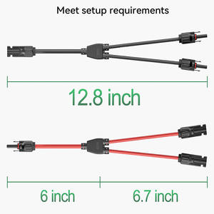 Y-образный разветвитель на 3 выхода (Y-3) 1 на 2, многоконтактный солнечный соединитель 4 мм, комплект IP67, 1000В, 30А, 45А, 50А для параллельного подключения солнечных панелей - Product Image 3
