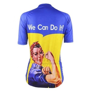 Camiseta de Ciclismo Personalizada con Logotipo de Marca, Diseño Personalizado, Estampada, para Mujer, Manga Corta, con Bolsillos, Cierre Completo, MTB, Elástica - Product Image 2