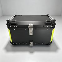 Coffre de moto en aluminium 65L durable et étanche, personnalisé, fabriqué en Chine, avec design pour la conduite à moto