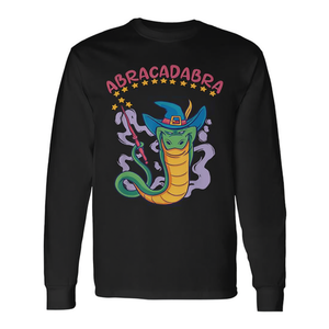 Camiseta de manga larga Abracadabra Snake con diseño de sombrero de bruja mágica, camisa de disfraz de Halloween - Product Image 2