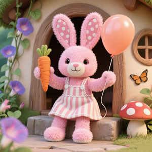 Dễ Thương Bunny Với Cà Rốt Sang Trọng Mặt Dây Chuyền Keychain Siêu Mềm Quần Áo Cho Phụ Nữ Túi Phụ Kiện Xe Hơi Thỏ Búp Bê Quà Tặng Cho Cô Gái - Product Image 1