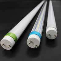 Tube LED en aluminium ShineLong T8 avec embout rotatif à 90°, 0,6m/1,2m/1,5m, 10W/18W/25W, CRI élevé 80, garantie 5 ans