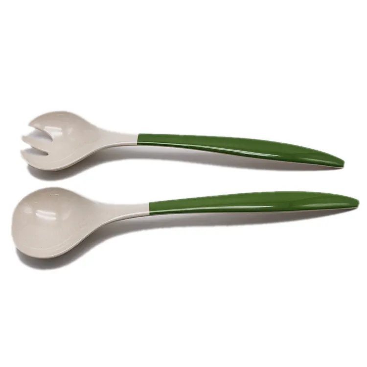 Eco Friendly Natural cooking tools kitchenware accessories plastic melamine spoon and fork kitchen utensils