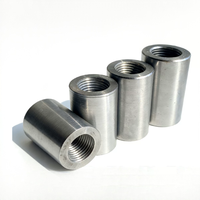 Acoplador de Rosca Recta para Varilla Corrugada HRB400 Estándar Nacional, Galvanizado, Proceso de Laminación de Roscas, Resistencia a la Tracción Estable y Fuerte