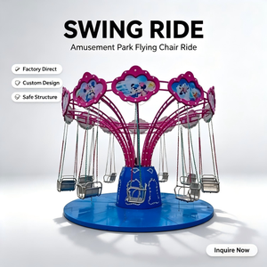Nuevo Diseño de Atracciones para Parques de Diversiones, Columpio Giratorio de 12 Asientos para Niños, <span class=keywords><strong>Silla</strong></span> Voladora Giratoria <span class=keywords><strong>YOYO</strong></span>, Certificación CE, Acero, para Exteriores - Product Image 1
