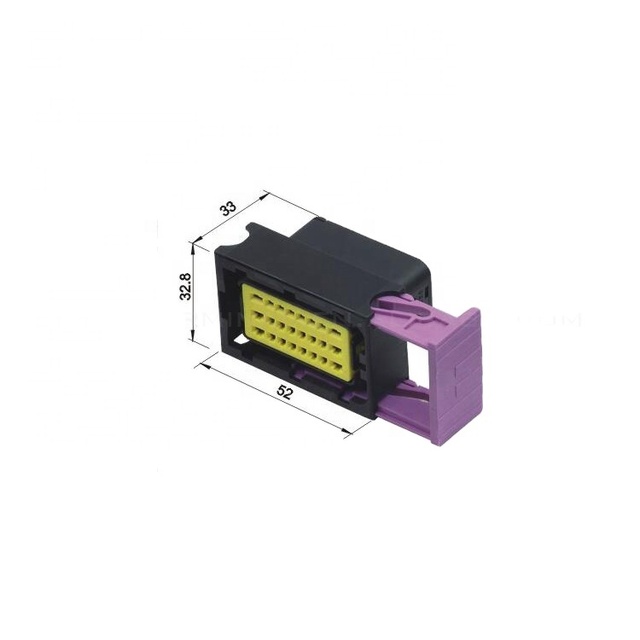 211PC249S0005 Female 24 Pin Connectors Enclosure Box Automotive ECU PCB Aluminum  Adapter