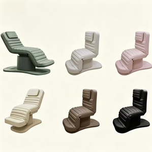 Fauteuil de beauté inclinable multi-positions avec levage électrique à une touche pour la tête et les pieds |   <span class=keywords><strong>Lit</strong></span> en mousse haute densité et douce - Product Image 1