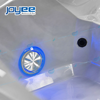 JOYEE Spa extérieur pour 6 personnes pour villa et jardin, bain à remous en acrylique Aristech avec système de contrôle Balboa et jets d'air massants
