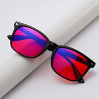 Firstsense - Gafas con Logotipo Personalizado, Nuevo Diseño Unisex, Montura TR, Montura Óptica Cuadrada de Alta Calidad, Lentes Naranjas, Bloqueador de Luz Azul