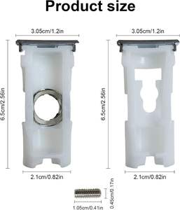 Paquete de 2 manijas de repuesto <span class=keywords><strong>para</strong></span> refrigerador DA61-07540A DA61-08247A, kit de soporte <span class=keywords><strong>para</strong></span> manija de congelador, compatible con <span class=keywords><strong>Samsung</strong></span> PS4145181, etc. - Product Image 3