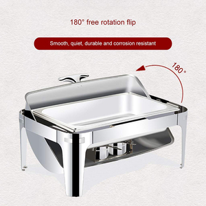 TIANXING 9L Calentador de Alimentos Hidráulico Blanco Dorado para Buffet, Plato de Mármol para Calentar Comida, Ideal para Grandes <span class=keywords><strong>Eventos</strong></span> - Product Image 5