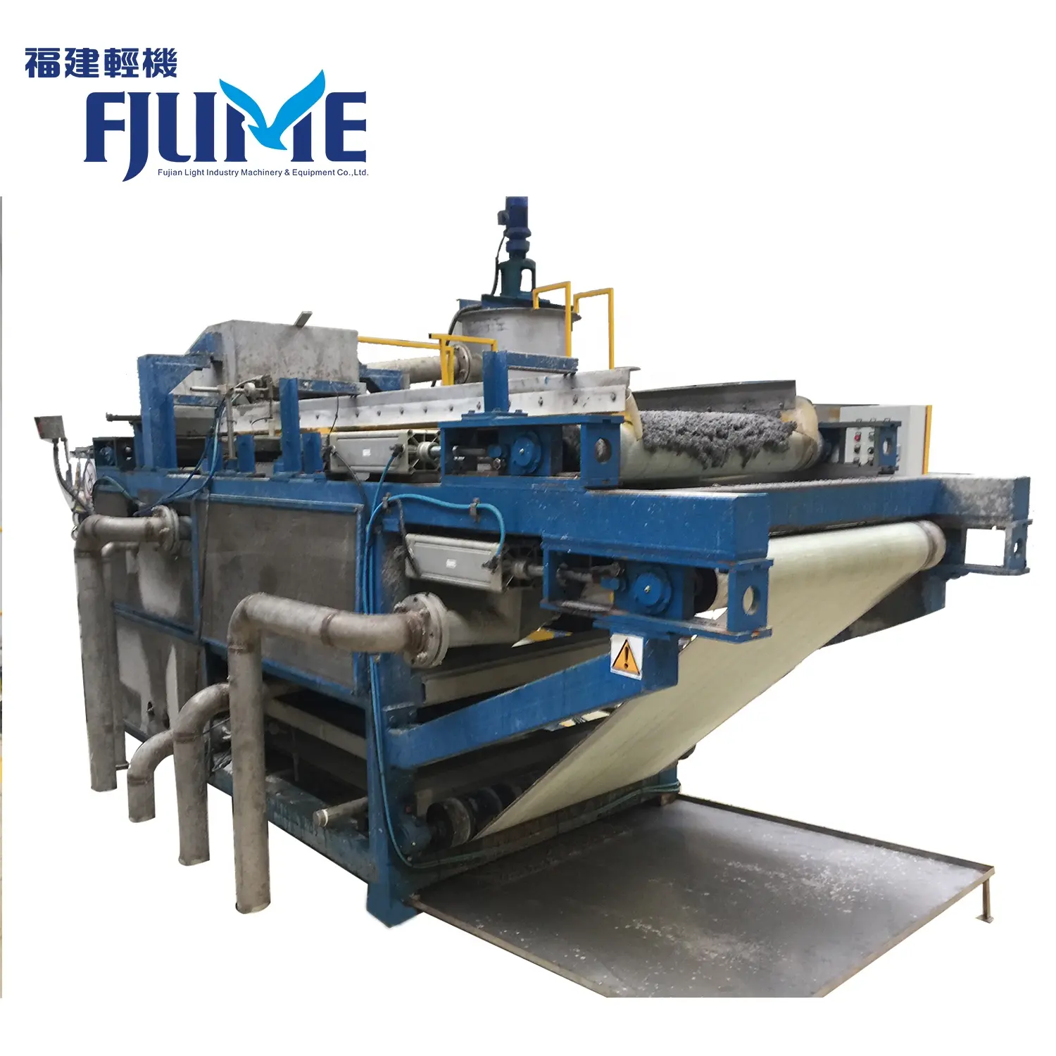 Belt Press for Sludge Treatment of Paper Production System