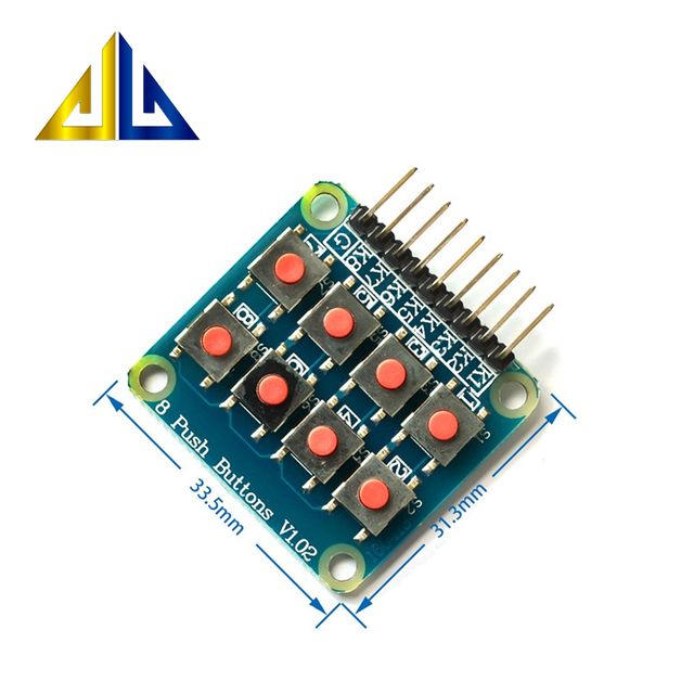 Micro Switch 2*4 matrix Keyboard 8-bit Button Independent Button MCU External Expansion Keyboard Module