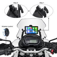 Écran de navigation GPS sans fil Carabc pour moto avec caméra de tableau de bord étanche IP68 de 6 pouces, affichage Android Auto pour moto