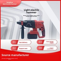 Marteau perforateur rotatif sans balais Aojie Industrial 21V, perceuse à percussion rechargeable à batterie lithium pour la démolition de murs en béton et de maçonnerie
