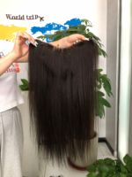 Nouvelle Offre Spéciale : Extensions de Cheveux Naturels Vierge Faits Main en Forme de U avec Dentelle, Alignement des Cuticules, pour Femmes, à Clipser en V