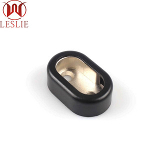 Support <span class=keywords><strong>de</strong></span> tringle <span class=keywords><strong>de</strong></span> penderie ovale chromé en alliage <span class=keywords><strong>de</strong></span> zinc pour accessoires <span class=keywords><strong>de</strong></span> meubles <span class=keywords><strong>LESLIE</strong></span> YT-1510A - Product Image 2