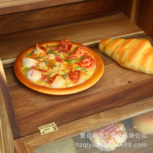 Boîte à pain en bois de marques indépendantes 35x33.5x39cm, rangement multi-niveaux avec couvercle en verre pour présentation en boulangerie - Product Image 4