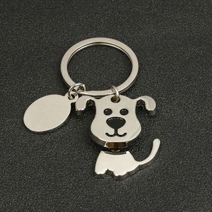 Porte-clés rotatifs animaux mignons (chats et chiens) – Cadeaux publicitaires en métal avec gravure laser et impression de logo – Matériaux vierges - Product Image 4