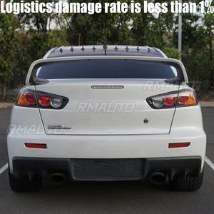 Aileron arrière en plastique ABS de haute qualité non peint pour Mitsubishi Lancer Evo, couvre-coffre, accessoire de style automobile - Product Image 2