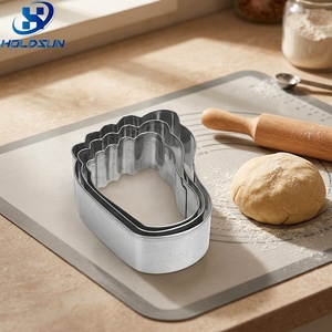 Lot de 3 <span class=keywords><strong>emporte</strong></span>-pièces en acier inoxydable écologiques en forme de <span class=keywords><strong>pied</strong></span> de bébé pour la pâtisserie et les outils de cuisson - Product Image 5